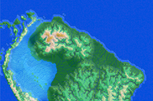 Geophysical modelling of
a western Amazonian Sea in the Miocene
