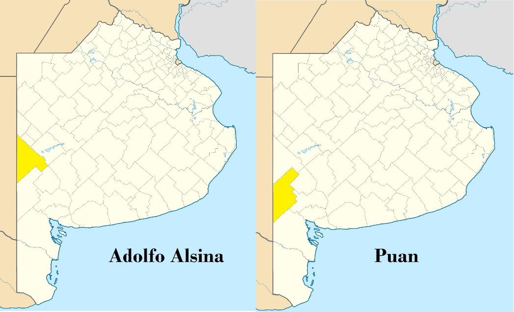 Partidos de Adolfo Alsina y Puan