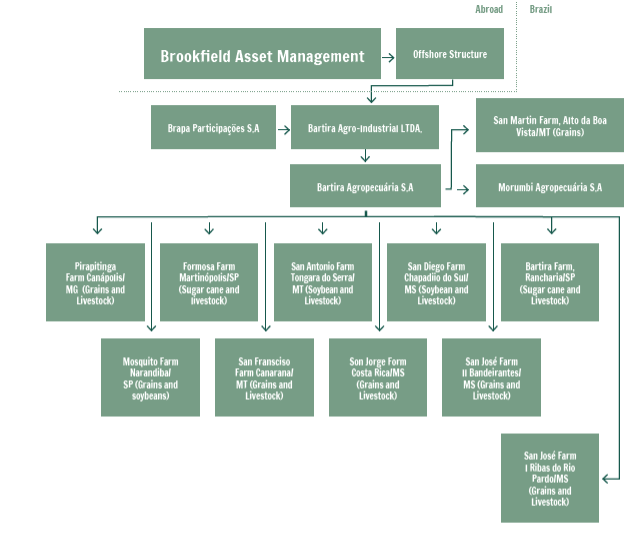 Estrutura societária da Brookfield Asset Management no
Brasil