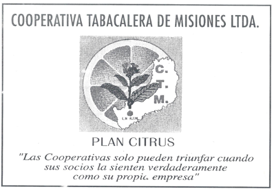 Imagen N&deg; 2. Logo Plan Citrus de la Cooperativa Tabacalera de Misiones